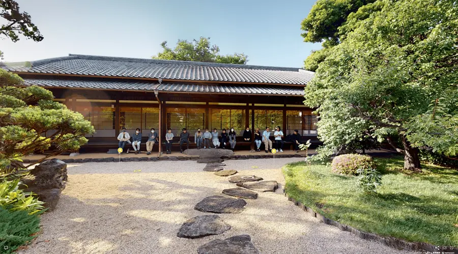 AMC開設授業「イメージ演習A」2023年05月17日 東叡山 寛永寺庭園 ゲスト 日比野克彦 東京藝術大学長